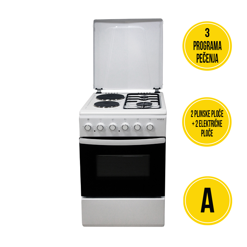 Šporet kombinovani Vivax FC22502WH